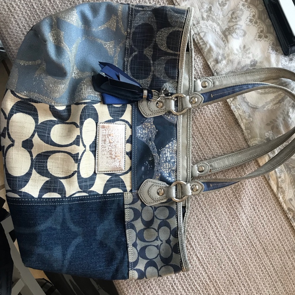 Blue coach bag